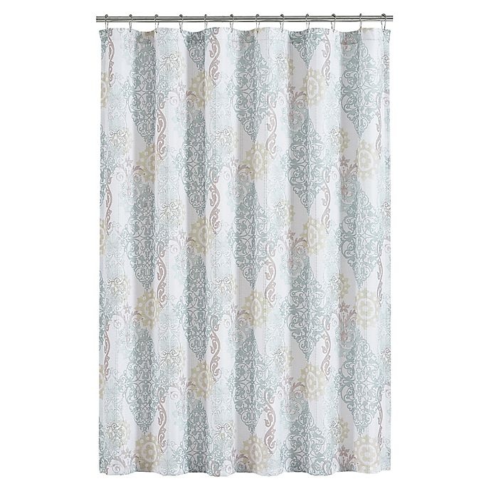 slide 2 of 2, J. Queen New York Galileo Shower Curtain - Spa", 70 in x 72 in