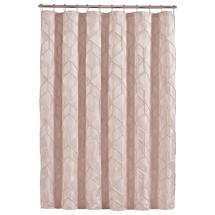 slide 2 of 2, J. Queen New York Horizons Geometric Shower Curtain - Blush, 72 in x 96 in