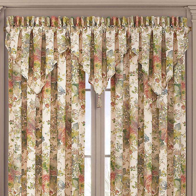 slide 1 of 2, J. Queen New York Floral Park Ascot Window Valance - Blush, 1 ct