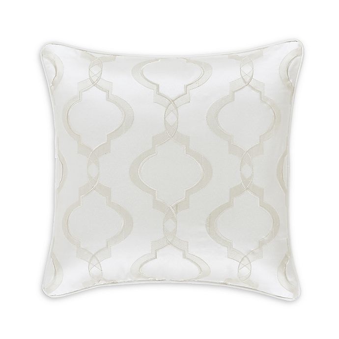 slide 1 of 2, J. Queen New York Cordelia Square Throw Pillow - White, 18 in