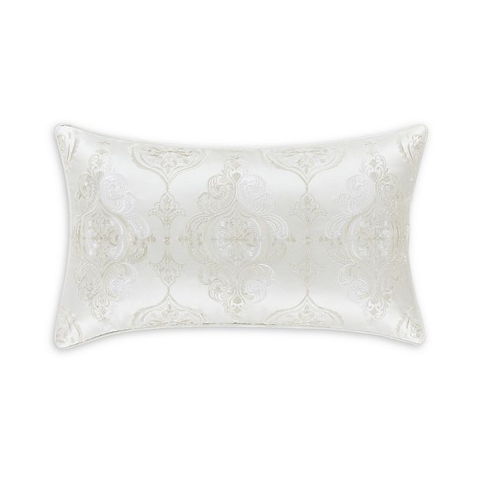 slide 1 of 2, J. Queen New York Cordelia Boudoir Throw Pillow - White, 1 ct