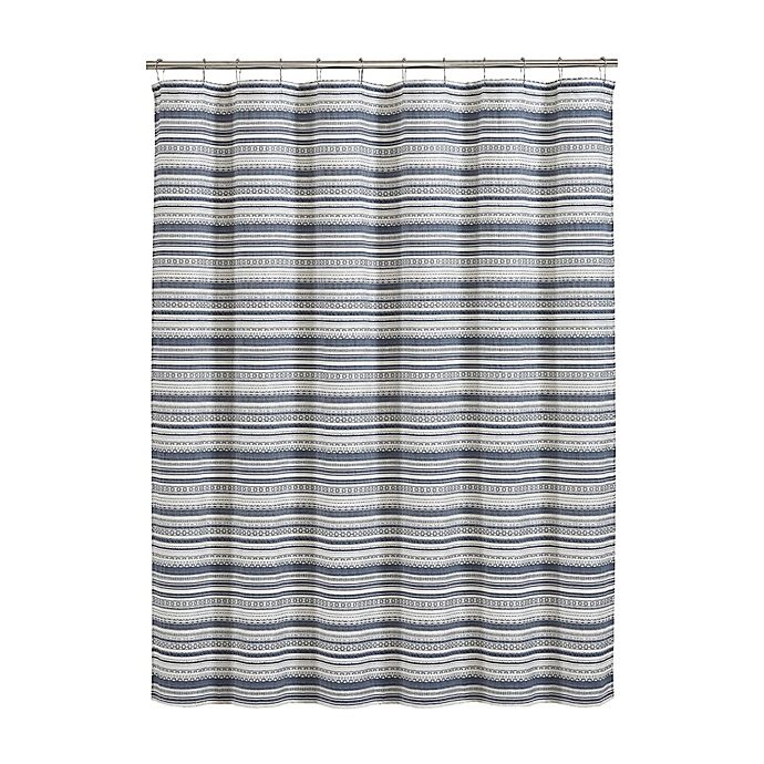 slide 2 of 2, J. Queen New York Aedan Shower Curtain - Indigo, 72 in x 72 in