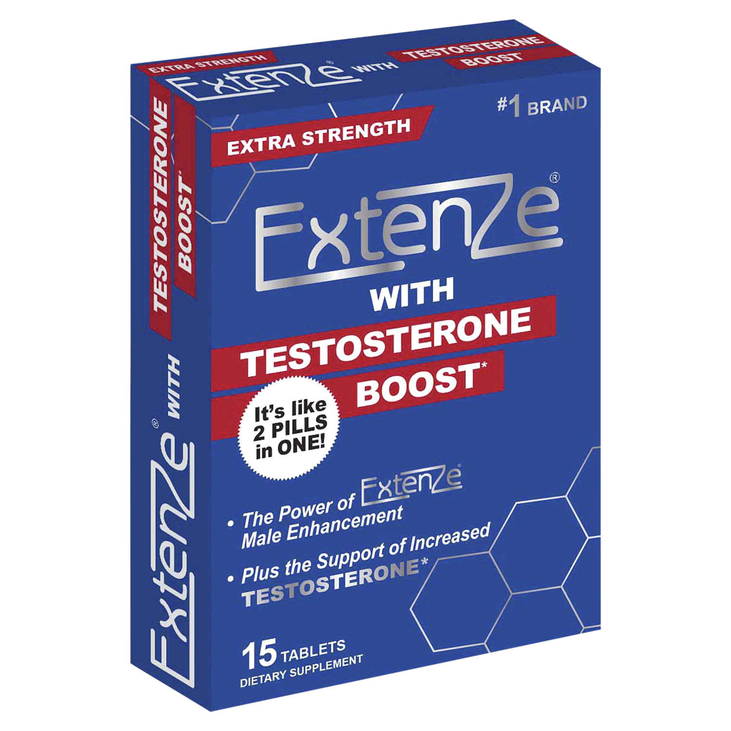 slide 2 of 2, Extenze Testosterone Boost Tab, 15 ct