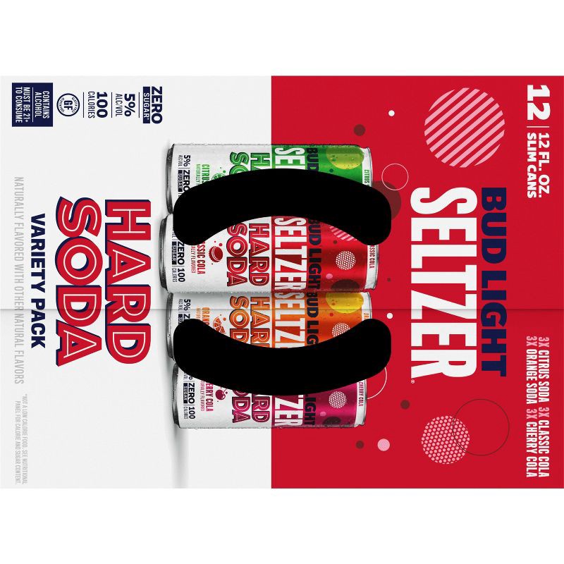 slide 8 of 11, Bud Light Seltzer Hard Soda Variety - 12pk/12 fl oz Cans, 12 ct; 12 fl oz