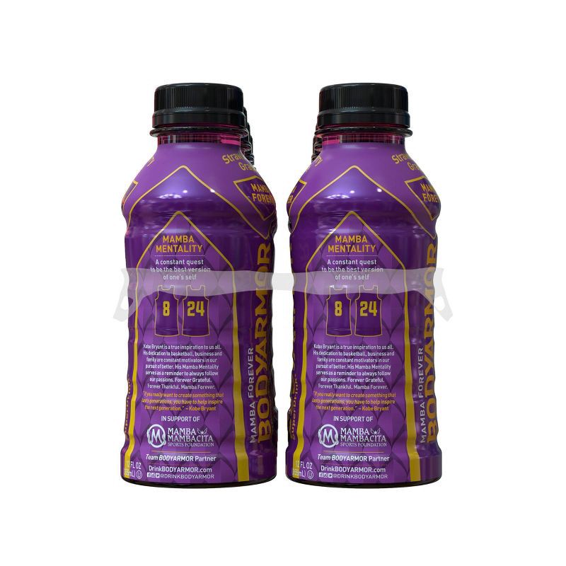 slide 2 of 5, BODYARMOR Strawberry Grape Mamba Forever Sports Drink Multipack - 8pk/12 fl oz Bottles, 8 ct; 12 fl oz