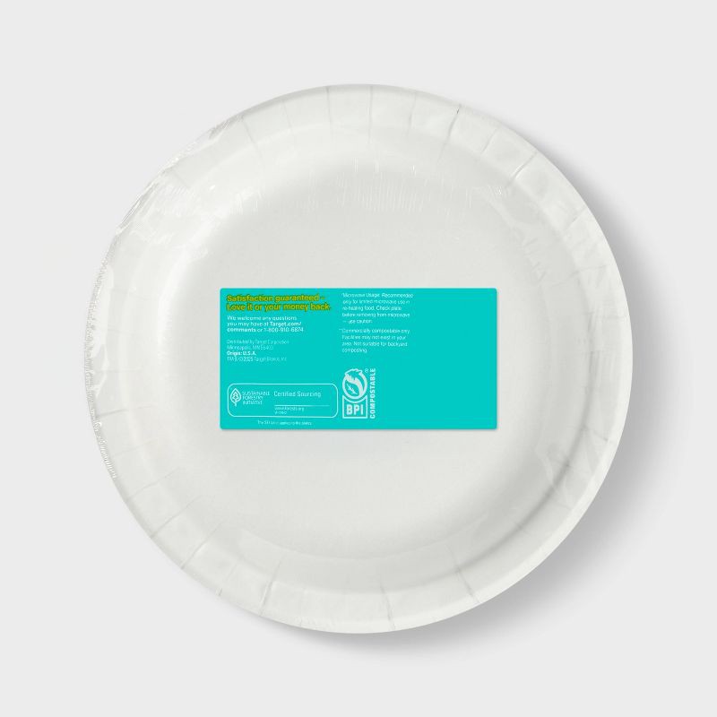 slide 3 of 3, Smiling Sun Paper Plate 8.5" - 55ct - up&up™, 55 ct