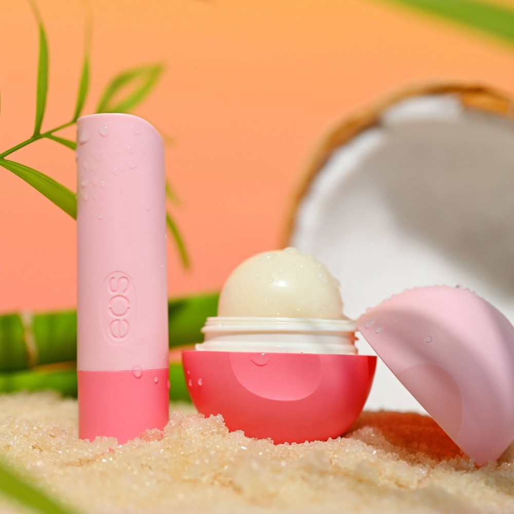 slide 4 of 4, eos Coconut Sugarcane Stick and Sphere Lip Balm Combo - 2ct, 2 ct