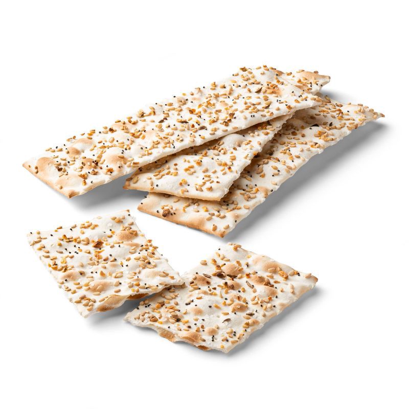 slide 3 of 4, Flatbread Crackers Everything Seasoned - 5oz - Good & Gather™, 5 oz