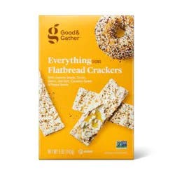 Flatbread Crackers Everything Seasoned - 5oz - Good & Gather™