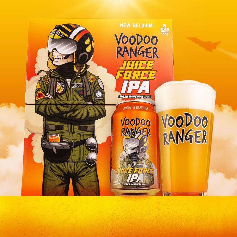 slide 3 of 12, New Belgium Voodoo Ranger Juice Force IPA Beer - 6pk/ 12 fl oz Cans, 6 ct; 12 fl oz