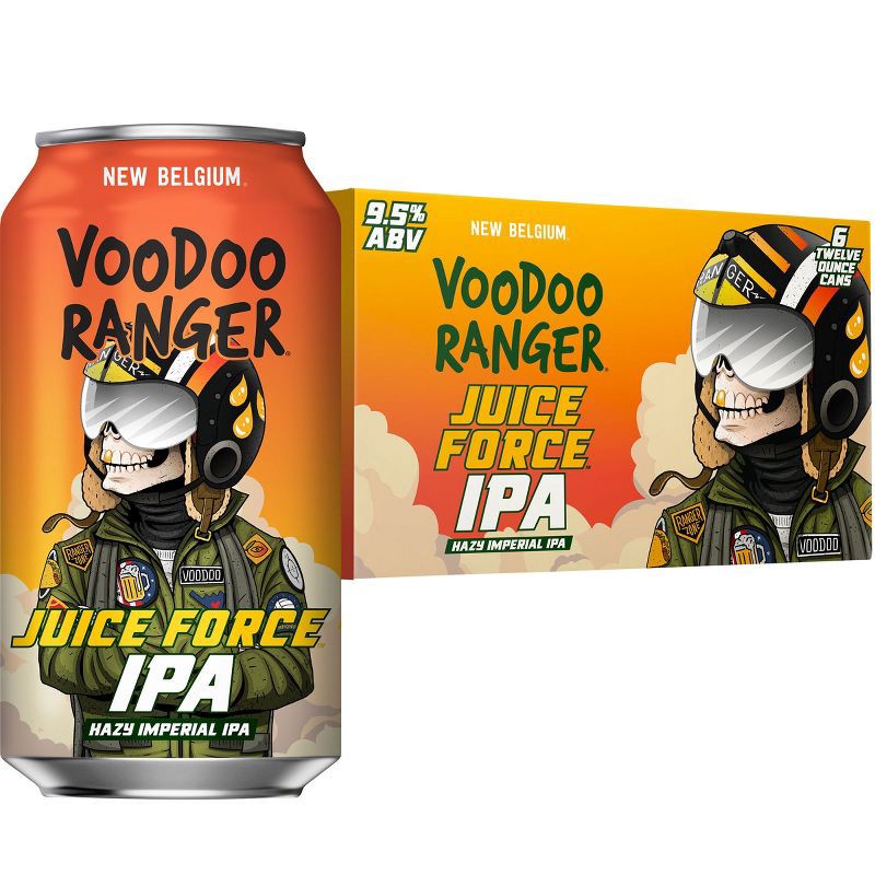 slide 1 of 12, New Belgium Voodoo Ranger Juice Force IPA Beer - 6pk/ 12 fl oz Cans, 6 ct; 12 fl oz
