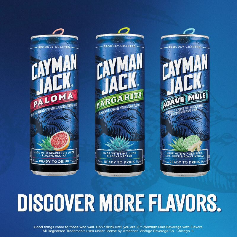 slide 3 of 13, Cayman Jack Margarita Variety Pack - 12pk/12 fl oz Cans, 12 ct; 12 fl oz