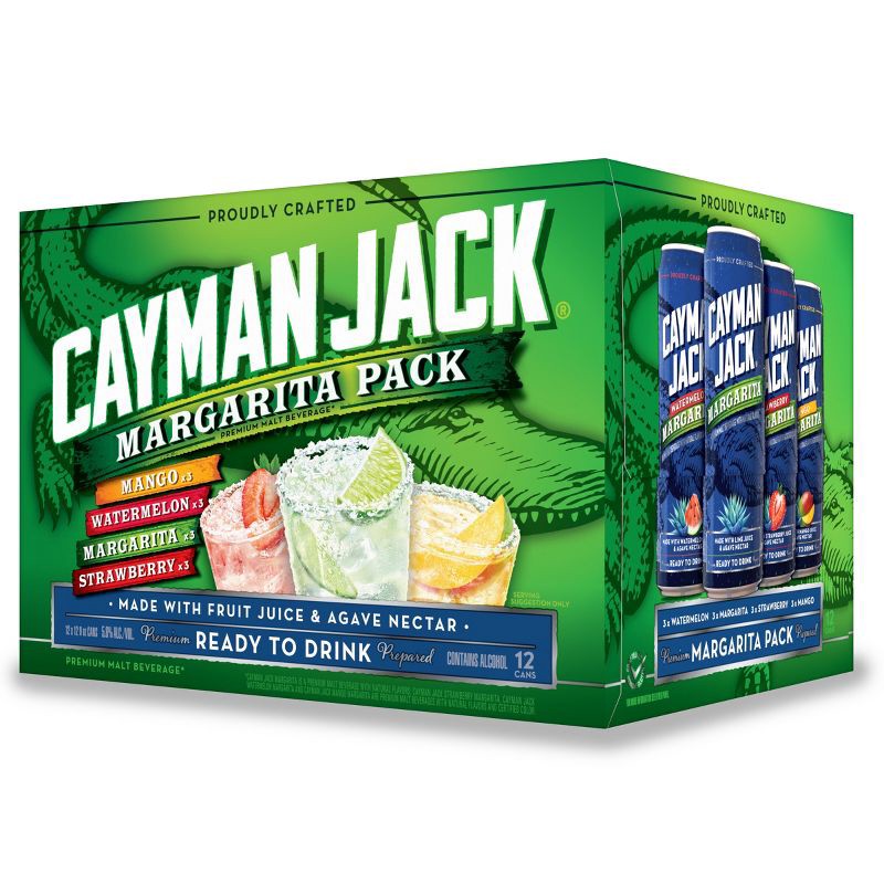 slide 8 of 13, Cayman Jack Margarita Variety Pack - 12pk/12 fl oz Cans, 12 ct; 12 fl oz