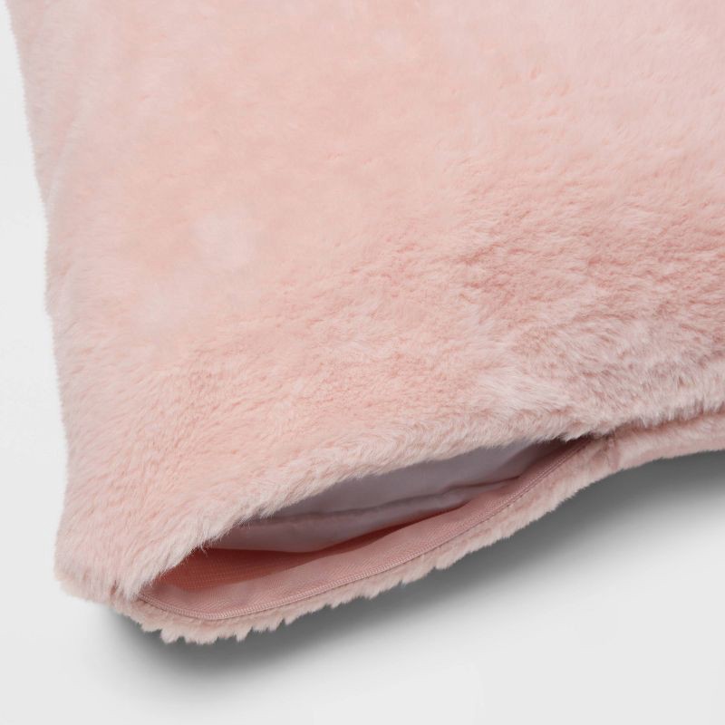 slide 2 of 4, Plush Body Pillow Cover Light Pink - Room Essentials™, 1 ct