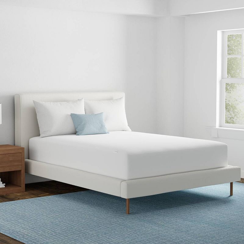 slide 4 of 8, Allerease Twin Clean Boost Cool Touch Waterproof Machine Washable Fitted Mattress Protector: Hypoallergenic, Nylon & PET Fabric, 1 ct