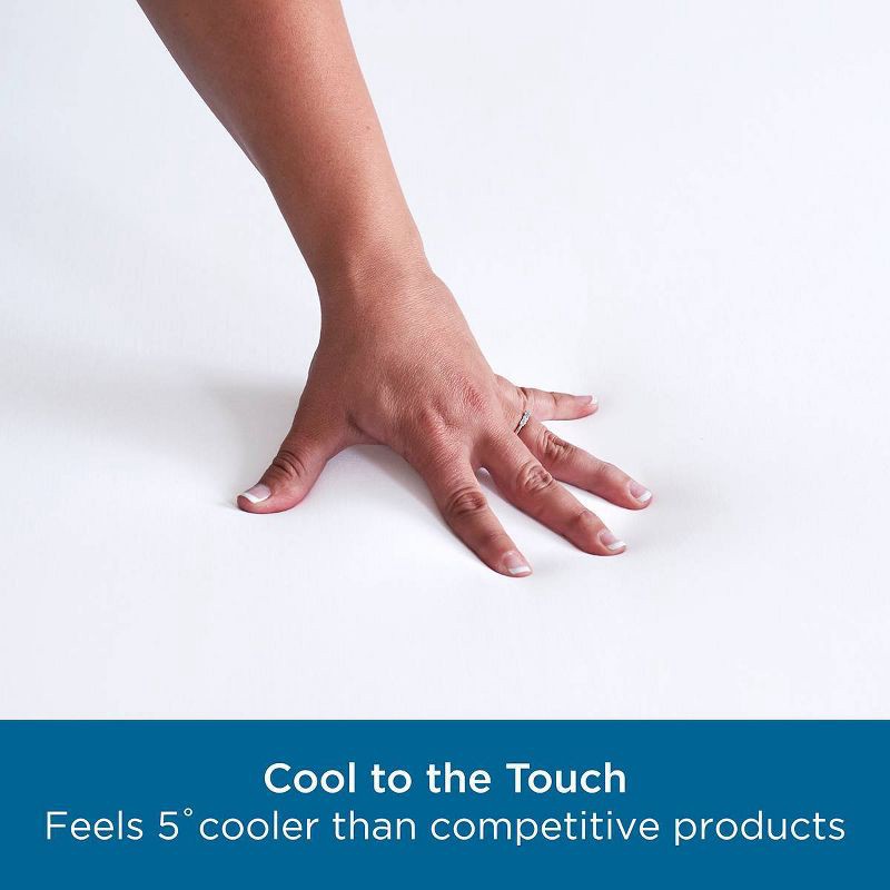 slide 5 of 8, Allerease Twin Clean Boost Cool Touch Waterproof Machine Washable Fitted Mattress Protector: Hypoallergenic, Nylon & PET Fabric, 1 ct