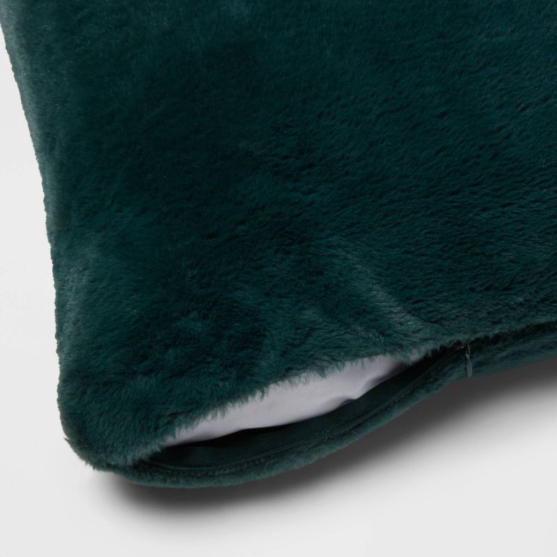 slide 3 of 4, Plush Body Pillow Cover Dark Green - Room Essentials, 1 ct