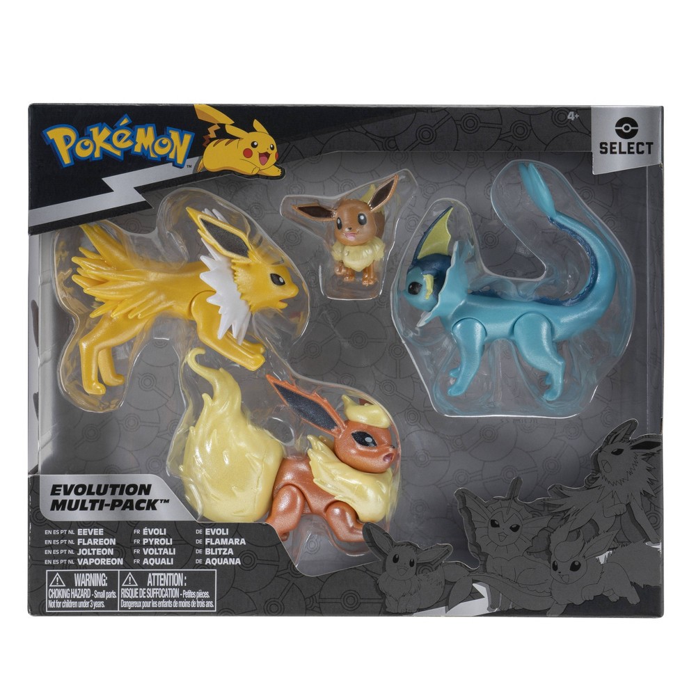 slide 13 of 19, Pokemon - Select Evolution Multipack - Eevee, Jolteon, Vaporeon, Flareon, 1 ct