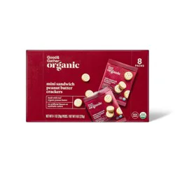 Organic Mini Peanut Butter Sandwich Crackers - 8oz/8ct - Good & Gather™