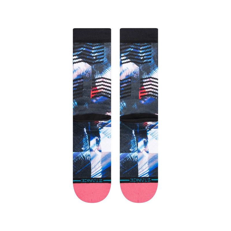 slide 3 of 7, STANCE x WADE Men's Palm Chevron Crew Casual Socks - L, 1 ct