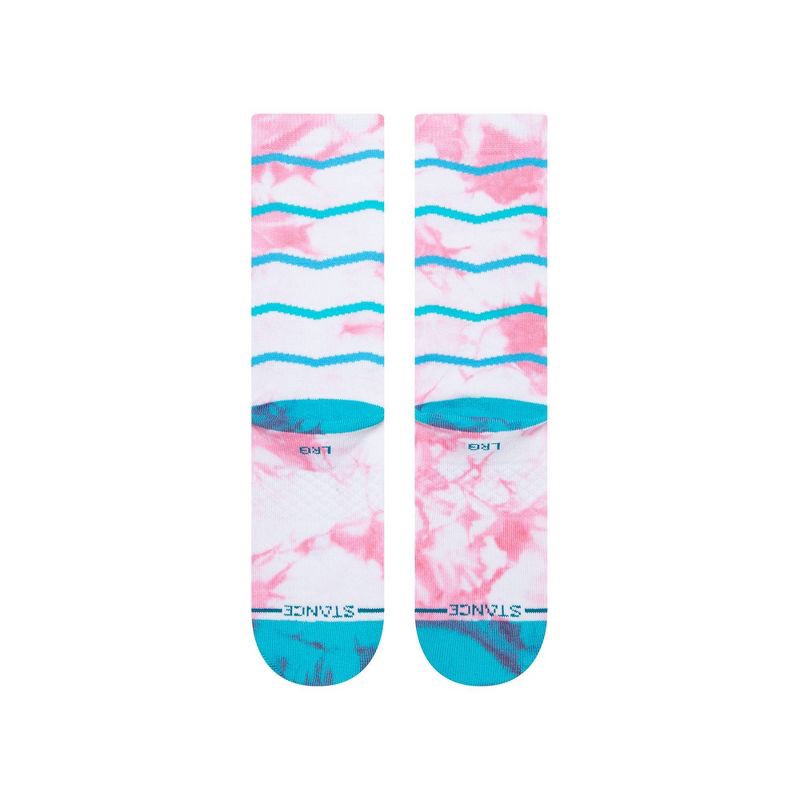 slide 3 of 7, STANCE x WADE Men's Tie-Dye Chevron Crew Casual Socks - L, 1 ct