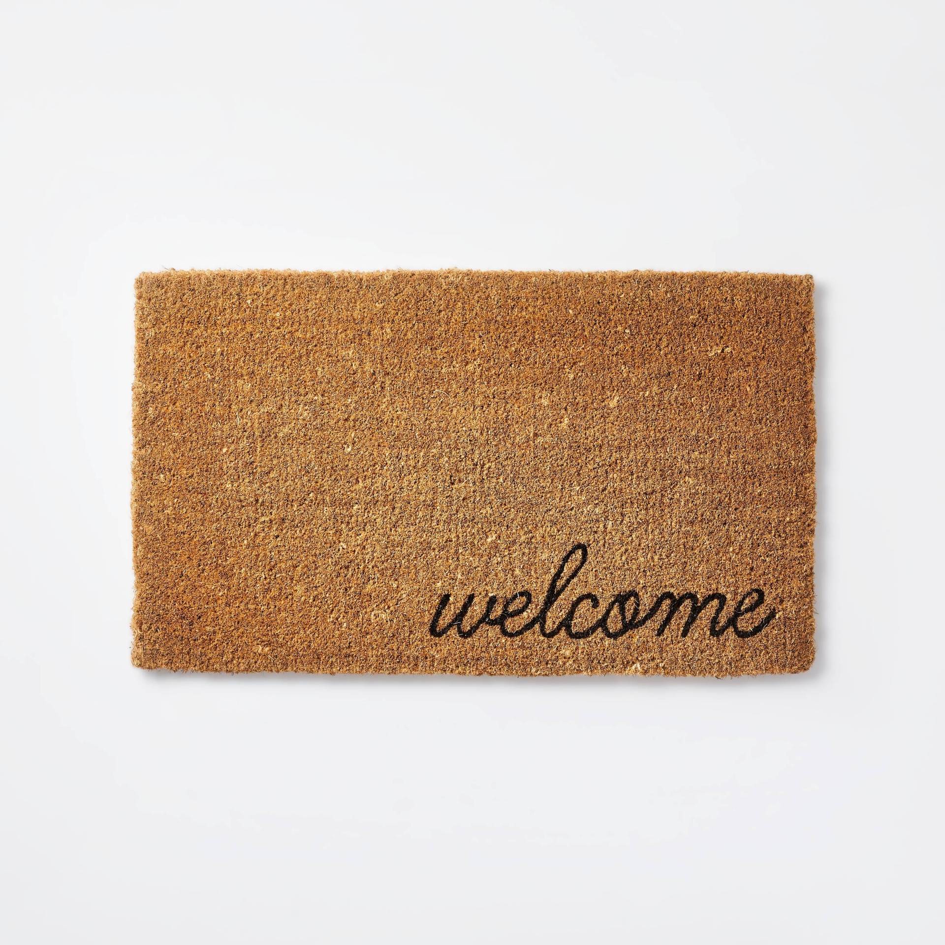slide 1 of 3, Threshold designed w/Studio McGee 1'6"x2'6" Welcome Doormat Black - Threshold designed with Studio McGee, 1 ct