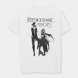 Merch Traffic Men's Fleetwood Mac Short Sleeve Graphic T-Shirt - White L
