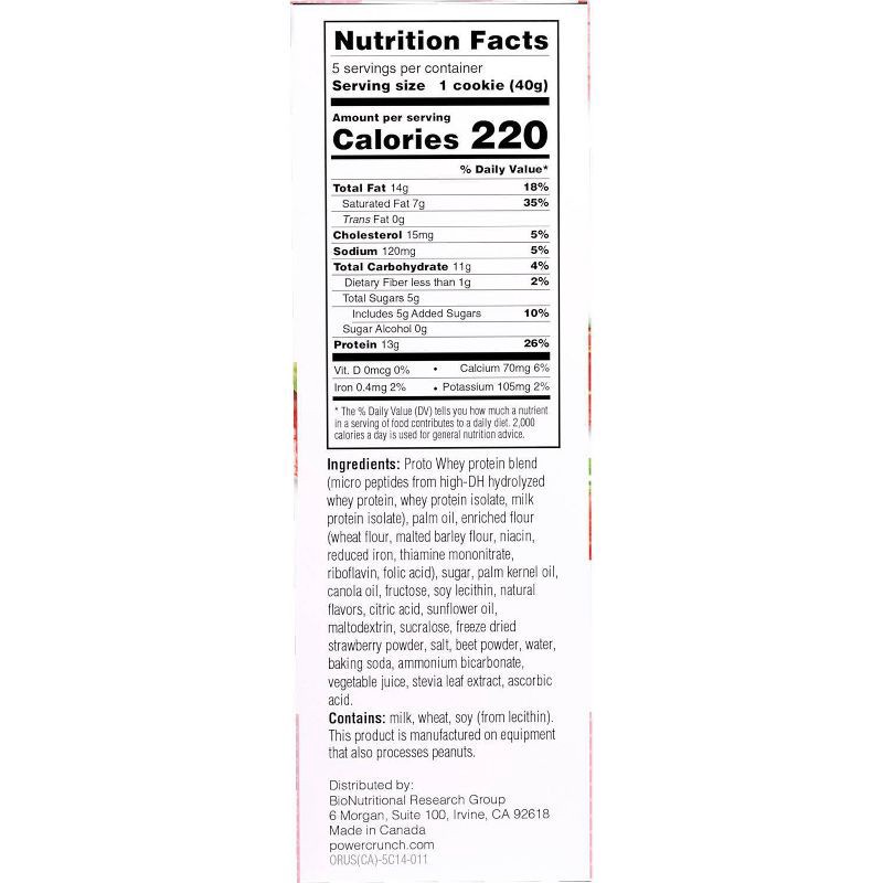 slide 6 of 6, Power Crunch Strawberry Cream Wafer Protein Energy Bar - 5pk, 5 ct