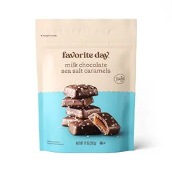 Milk Chocolate Sea Salt Caramels Candy - 11oz - Favorite Day™
