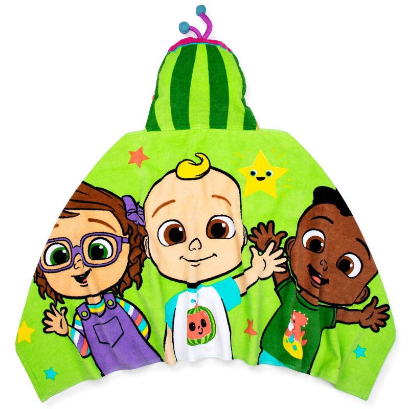 slide 3 of 5, Cocomelon Kids' Hooded Towel, 1 ct