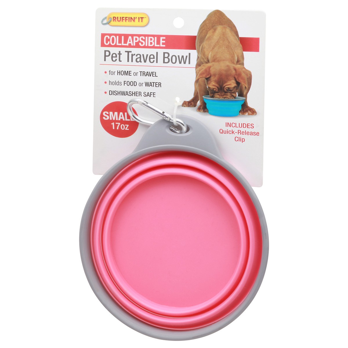 slide 8 of 8, Ruffin' It Collapsible Small Pet Travel Bowl, 1 ct