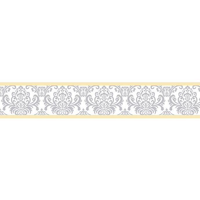 slide 1 of 1, Sweet Jojo Designs Avery Wallpaper Border - Yellow/Grey, 1 ct