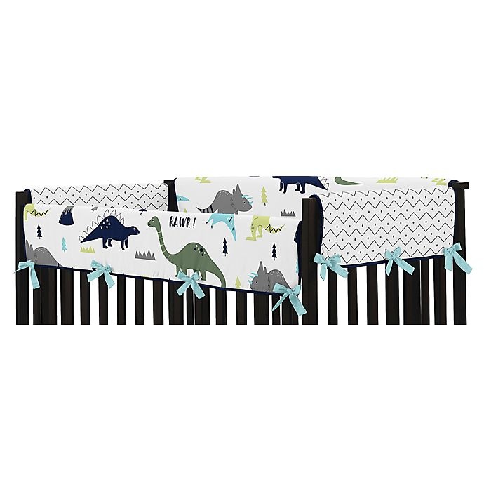 slide 1 of 2, Sweet Jojo Designs Mod Dinosaur Reversible Short Rail Guards, 2 ct