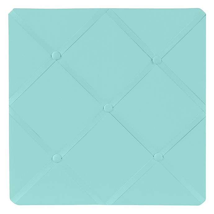 slide 1 of 2, Sweet Jojo Designs Fabric Memo Board - Turquoise, 1 ct