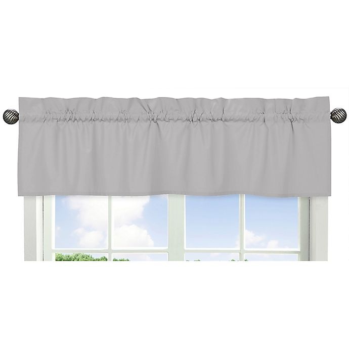 slide 1 of 1, Sweet Jojo Designs Window Valance - Grey, 1 ct