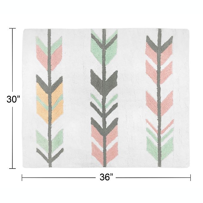 slide 2 of 2, Sweet Jojo Designs Mod Arrow Accent Floor Rug, 30 in x 36 in