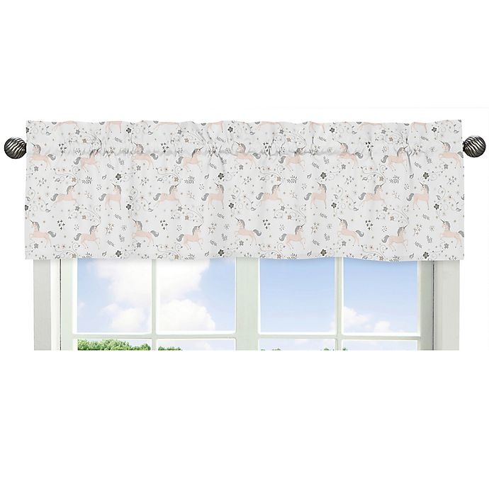 slide 2 of 2, Sweet Jojo Designs Unicorn Window Valance, 1 ct