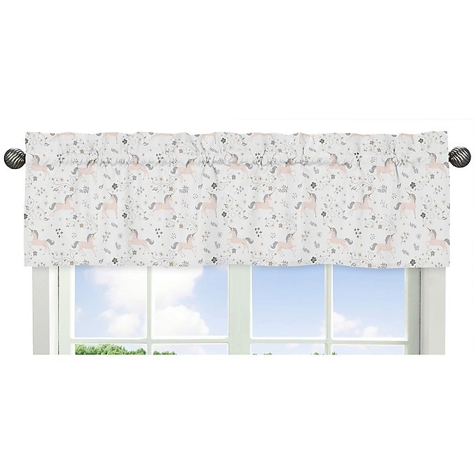 slide 1 of 2, Sweet Jojo Designs Unicorn Window Valance, 1 ct