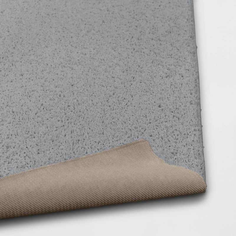 slide 4 of 4, 4'x5'5" Shag Area Rug Gray - Room Essentials™, 1 ct