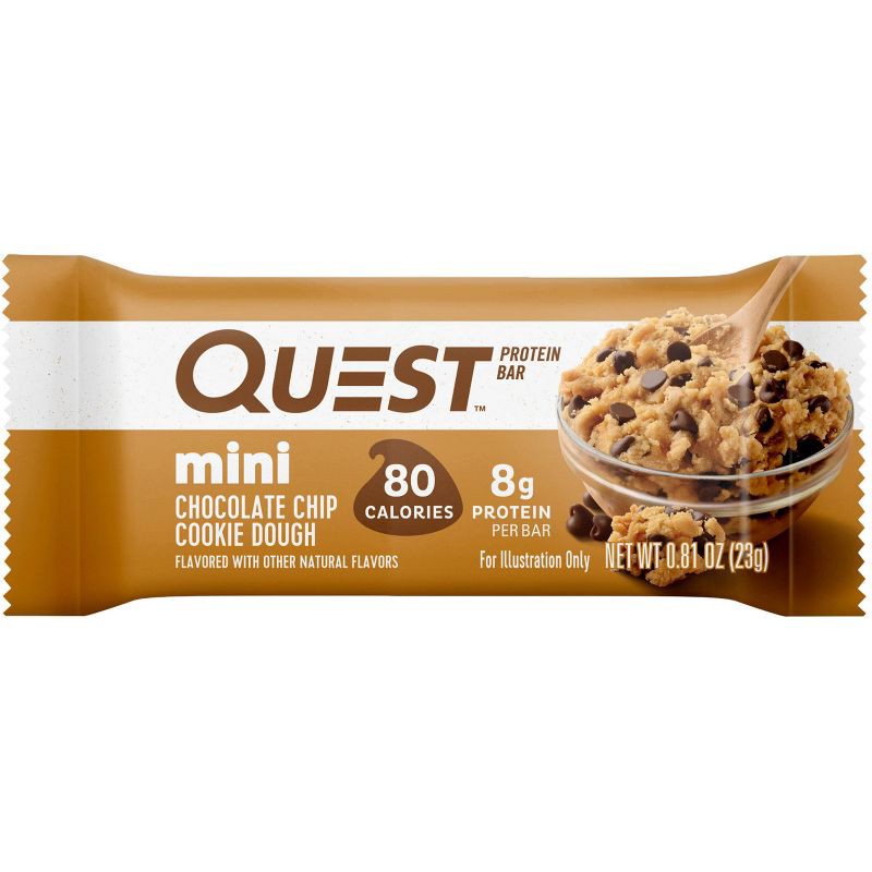 slide 4 of 6, Quest Nutrition Mini Bars - Choco Chip Cookie Dough - 14ct, 14 ct