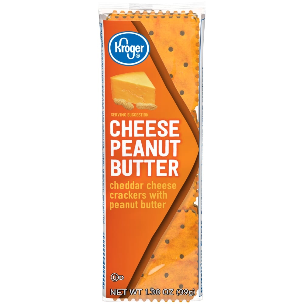 slide 1 of 1, Kroger Cheese & Peanut Butter Sandwich Crackers, 1.38 oz