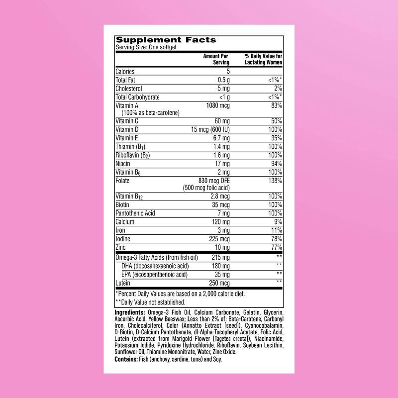 slide 10 of 10, One A Day Postnatal Vitamins for Women with Folic Acid - 60ct, 60 ct