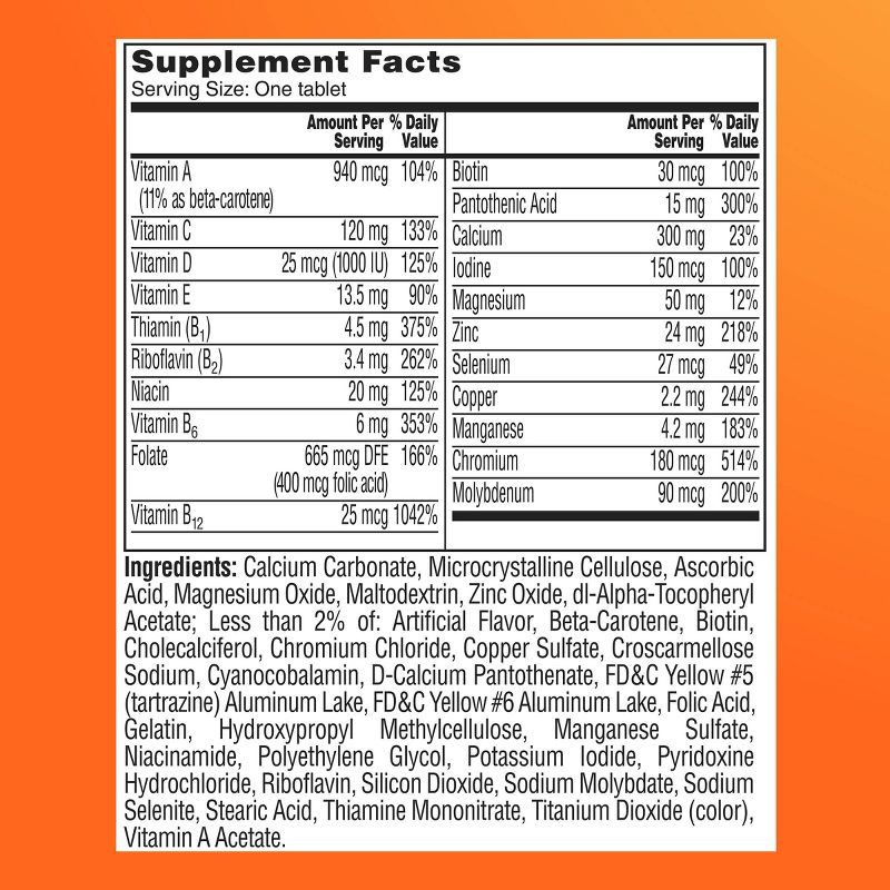 slide 10 of 10, One A Day Women's 50+ Multivitamin for Bone Health Tablets - 200ct, 200 ct