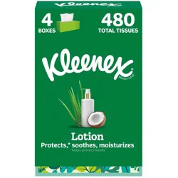 Kleenex Lotion 3-Ply Facial Tissue - 4pk/480ct