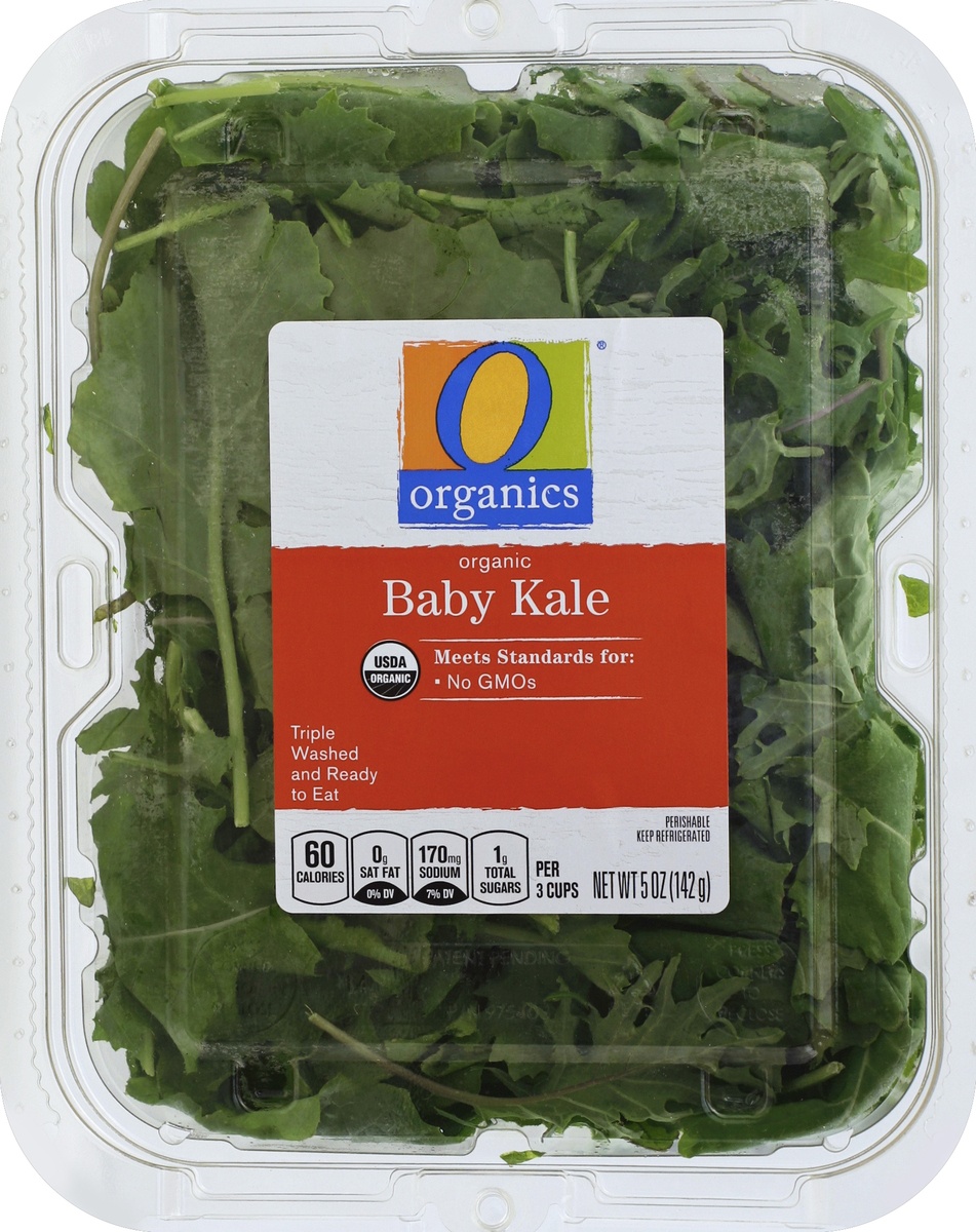 slide 3 of 4, O Orgnc Baby Kale Mixed, 5 oz