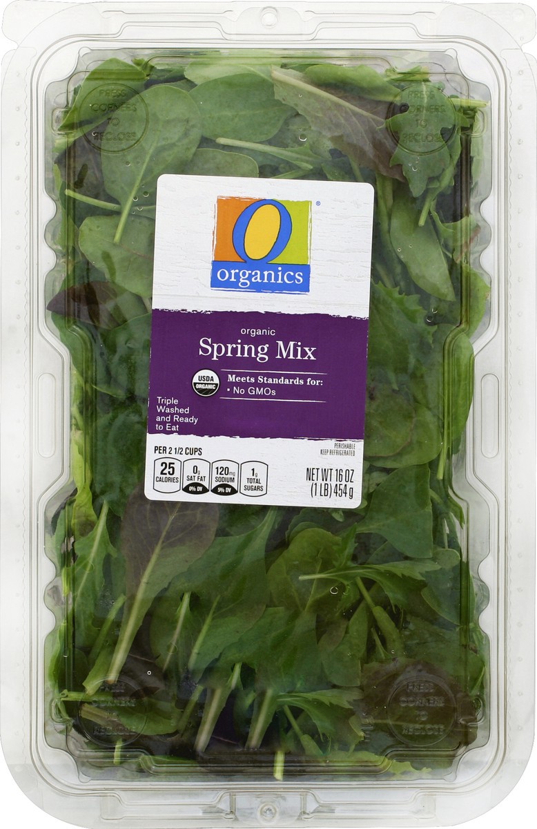 slide 3 of 4, O Orgnc Salad Spring Mix, 
