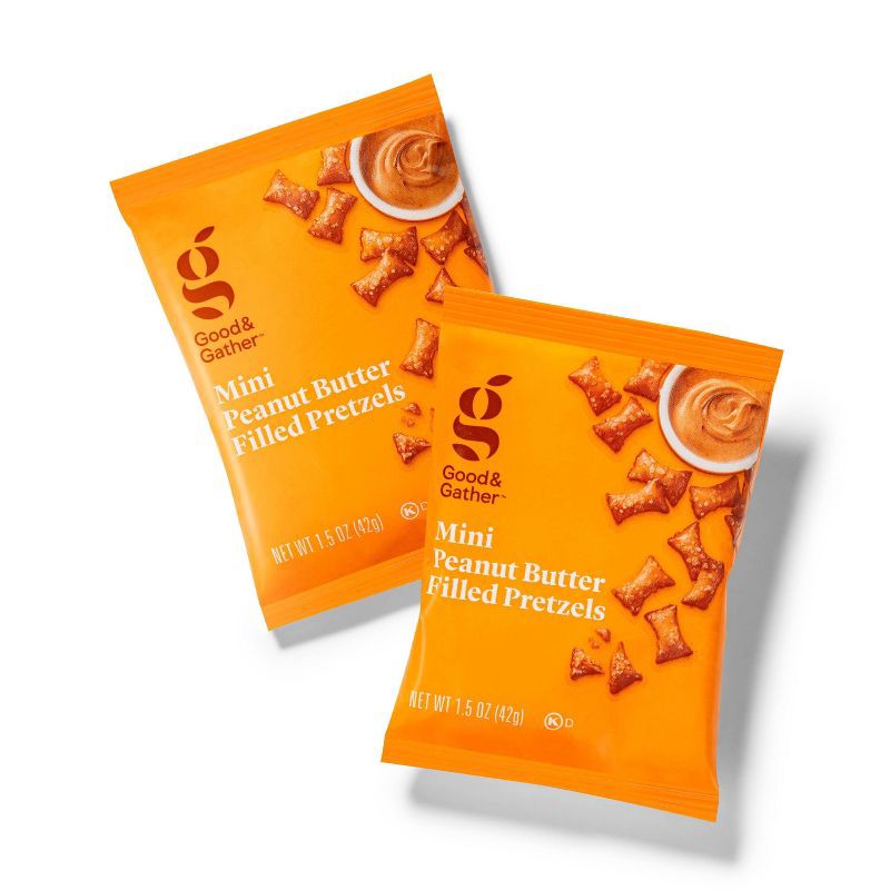Mini Peanut Butter Filled Pretzels 9ct Good & Gather™ 9 ct Shipt