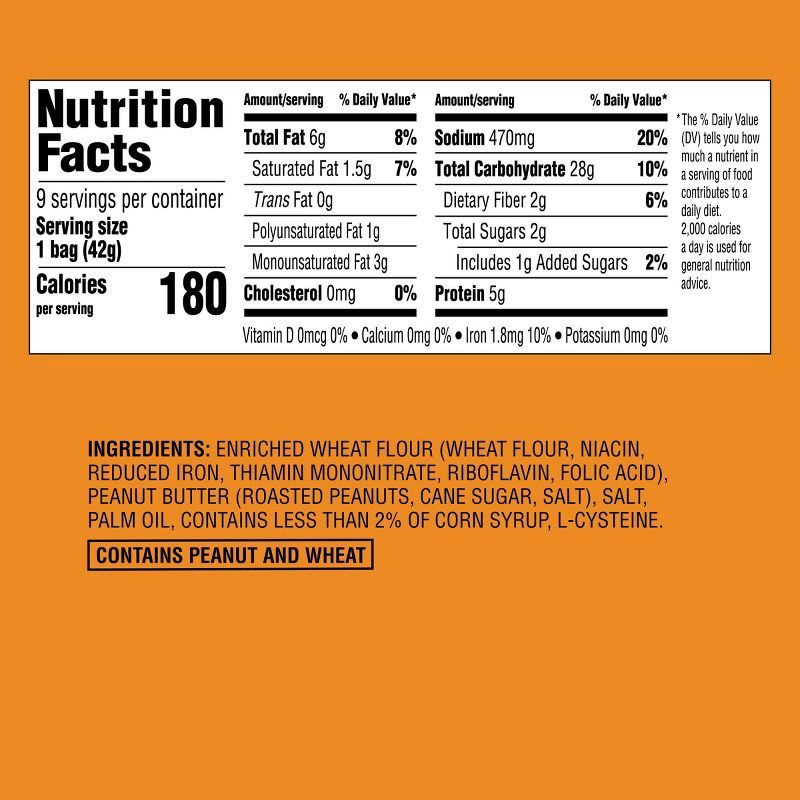 slide 5 of 5, Mini Peanut Butter Filled Pretzels Multipack - 9ct - Good & Gather™, 9 ct