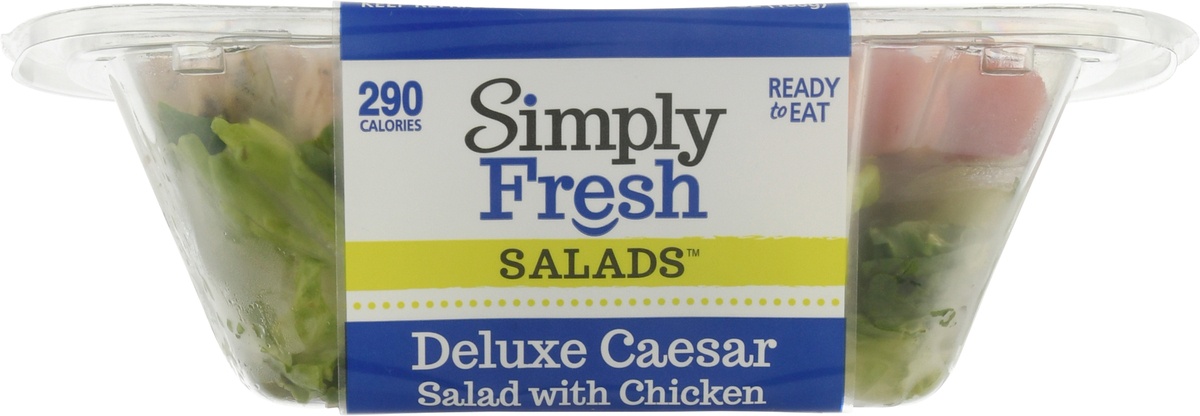 slide 5 of 13, Simply Fresh Salads Deluxe Caesar Salad with Chicken 6.65 oz, 6.65 oz