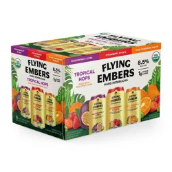 Flying Embers Hard Kombucha Seasonal Variety - 6pk/ 12 fl oz Cans